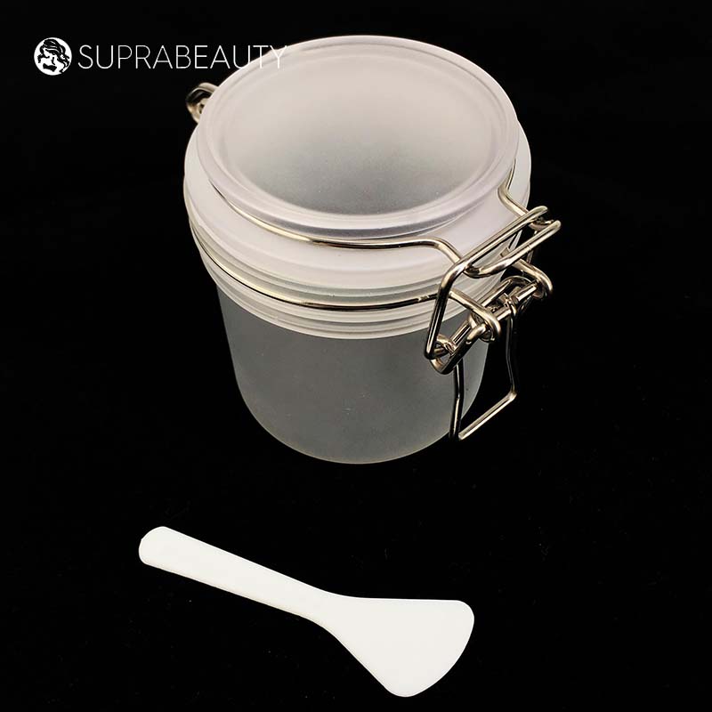 Mattiertes, rundes, luftdichtes Kunststoffglas, 250 ml 1