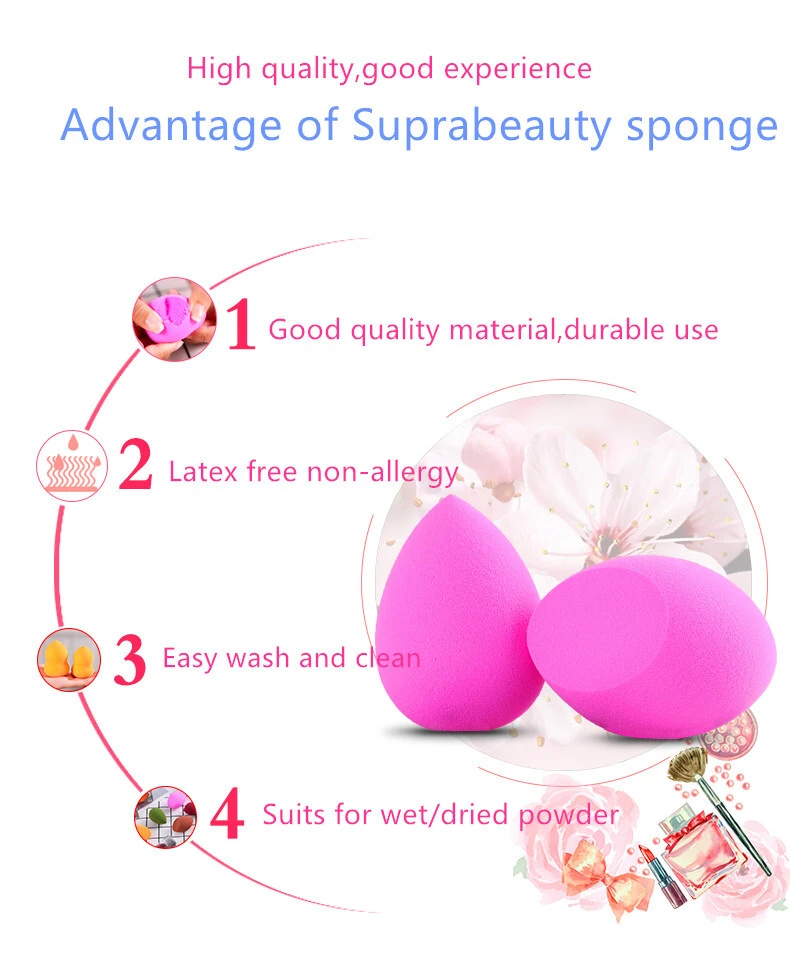 Suprabeauty Maßgeschneiderter Foundation-Mischschwamm aus China für Frauen 4