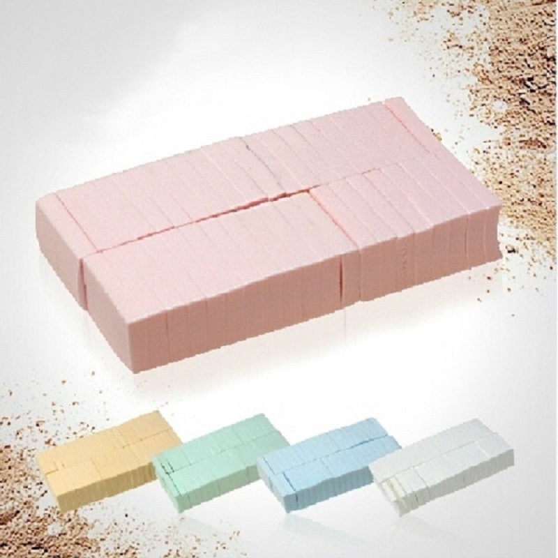 Pink color latex free foundation sponge wedge 1