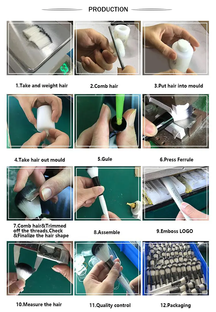 Suprabeauty pennelli trucco manico corto Fornitori per la bellezza 4
