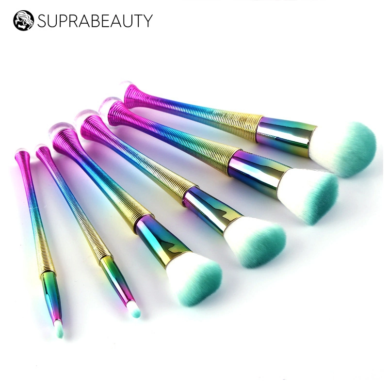 Gradient Universal Makeup Unique Ferrule 2018 Travel Cosmetic Set Vegan Blending Brush 1