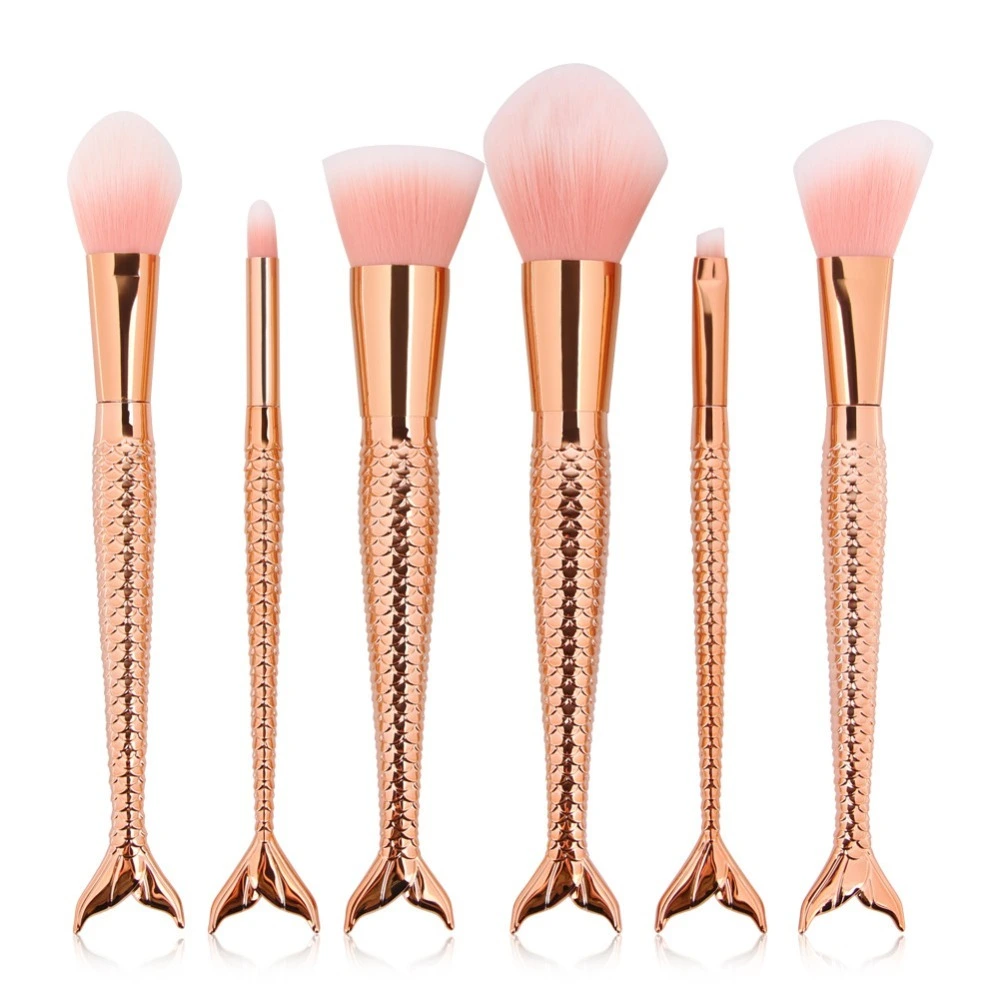 Make-up-Sets, professionelles, individuelles Logo-Make-up-Pinsel-Set mit Meerjungfrauenschwanz 1