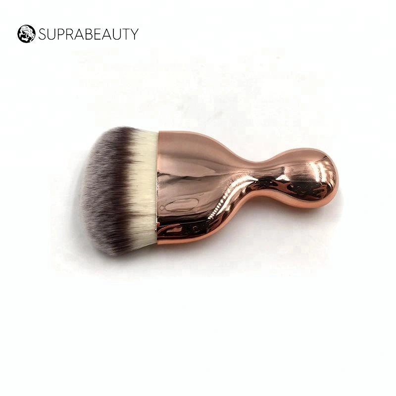 Contour Cosmetic Plastic Handle Custom Mask Applicator Golden Makeup Brush 1