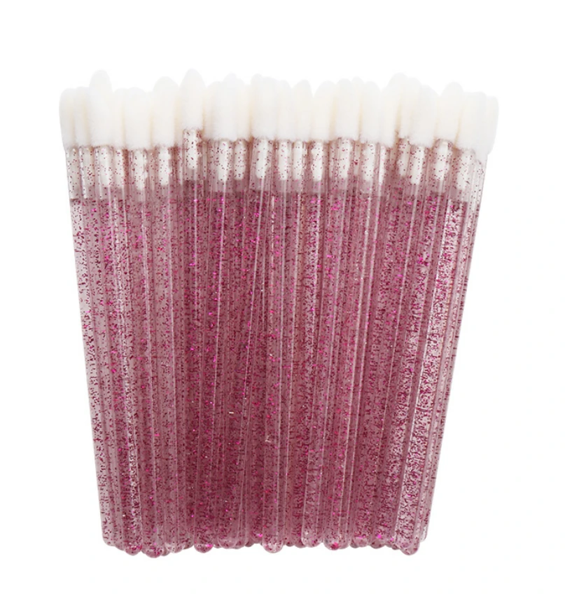 Mini spoolie Tappered Red Eyelash Extension Glitter spoolie 1