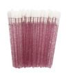 Mini-Spoolie, spitz zulaufend, rote Wimpernverlängerung, Glitzer-Spoolie 1