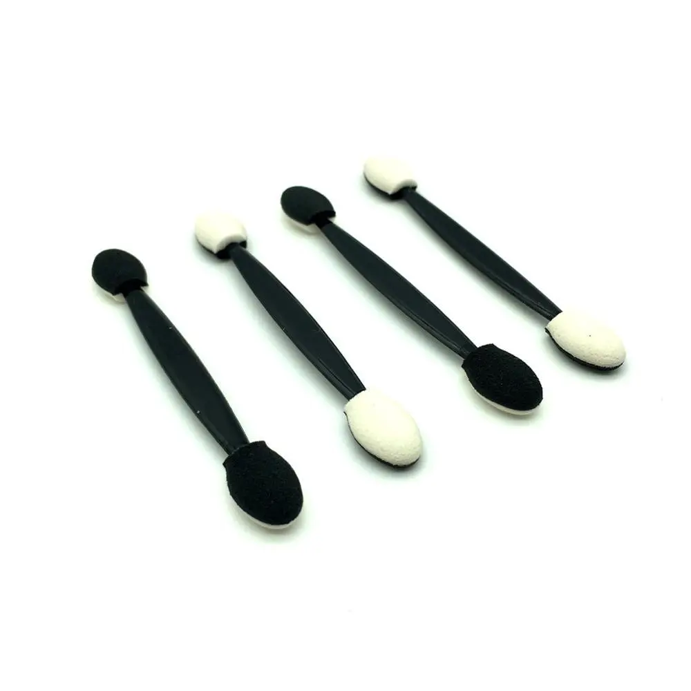 New Design Soft Latex Sponge Eye Shadow Applicator with Transparent Plastic Handle for Makeup 1