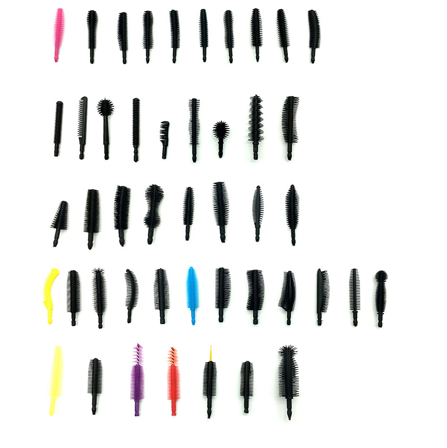 Hot sale Silicone Makeup Tools Mascara wands Head Disposable Eyelash Brush 3