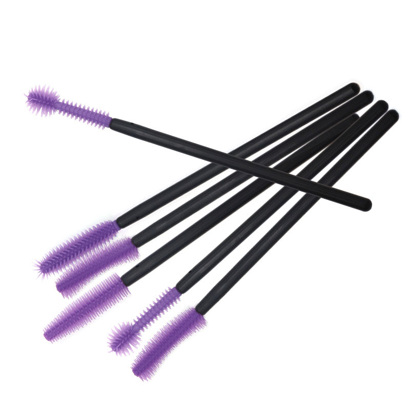 Hot sale Silicone Makeup Tools Mascara wands Head Disposable Eyelash Brush 6