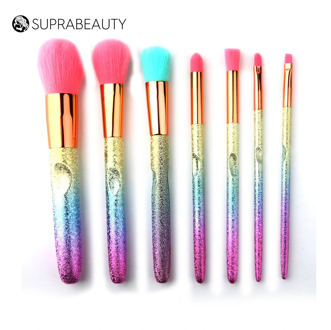 Kunsthaar Luxuriöses Bling-Diamant-Make-up-Pinsel-Set mit Strass-Glitzer-Make-up-Pinsel-Set 1