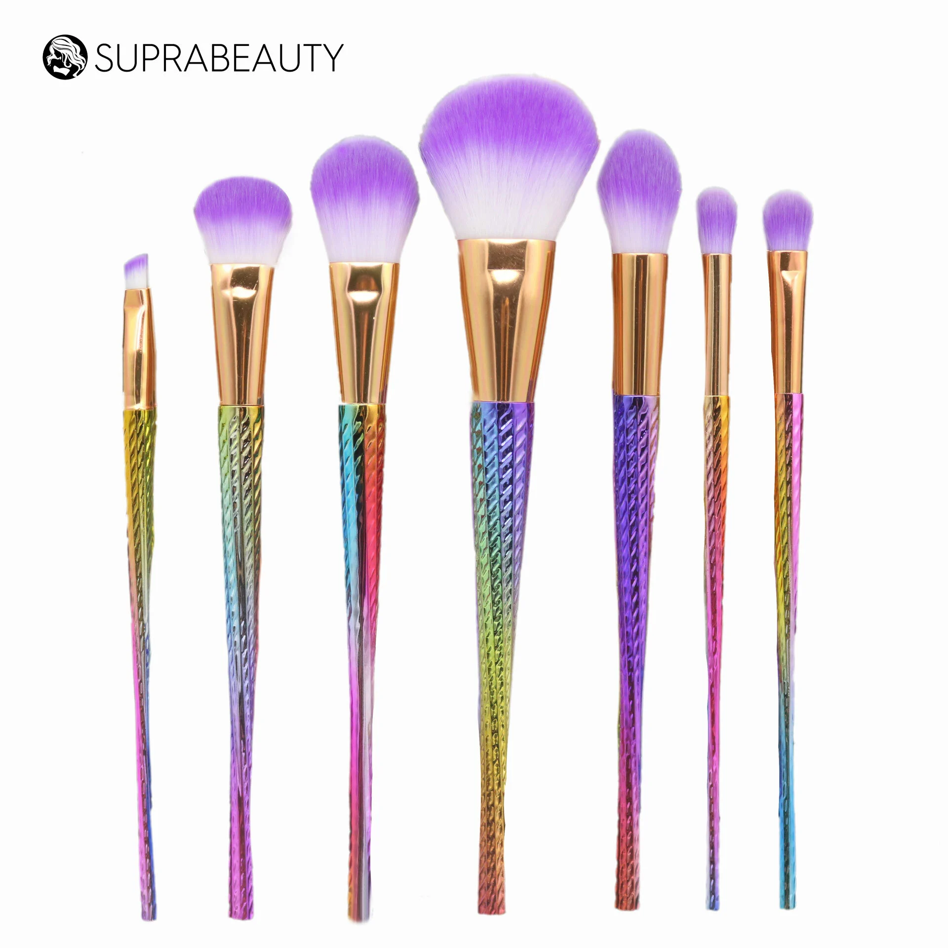 Natural make up bling rhine stone diamondprivate label make up brushes 1
