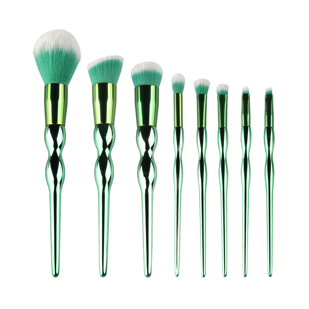 Outil de maquillage brosse en forme de gourde poignée cosmétiques pinceaux de maquillage ensembles marque privée pinceau de maquillage ovale 1