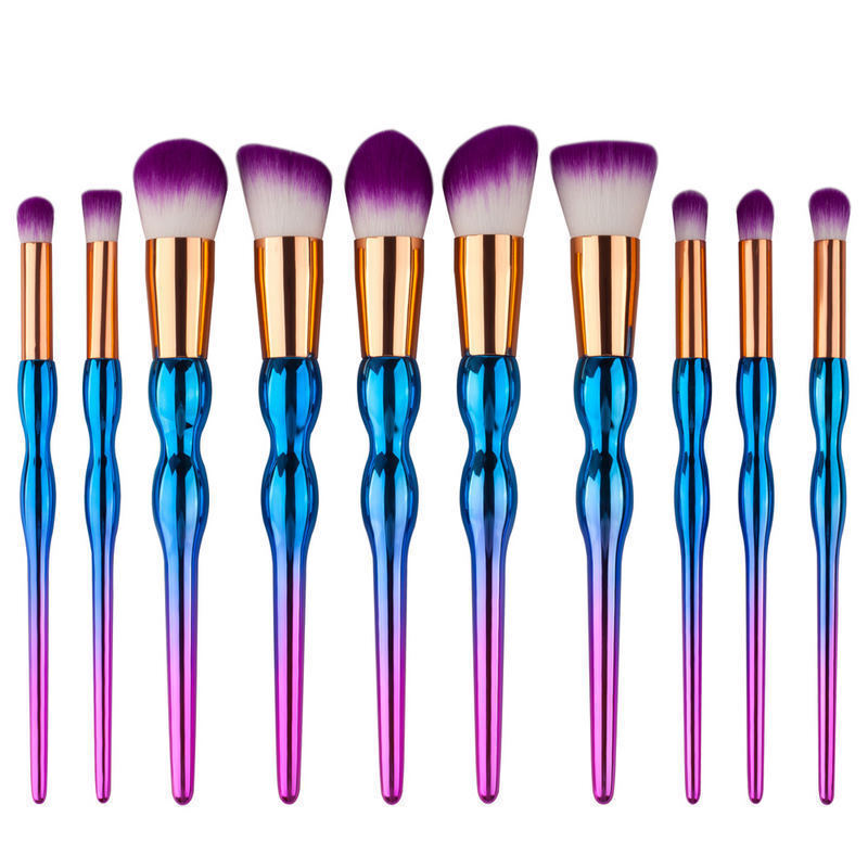 Outil de maquillage brosse en forme de gourde poignée cosmétiques pinceaux de maquillage ensembles marque privée pinceau de maquillage ovale 2