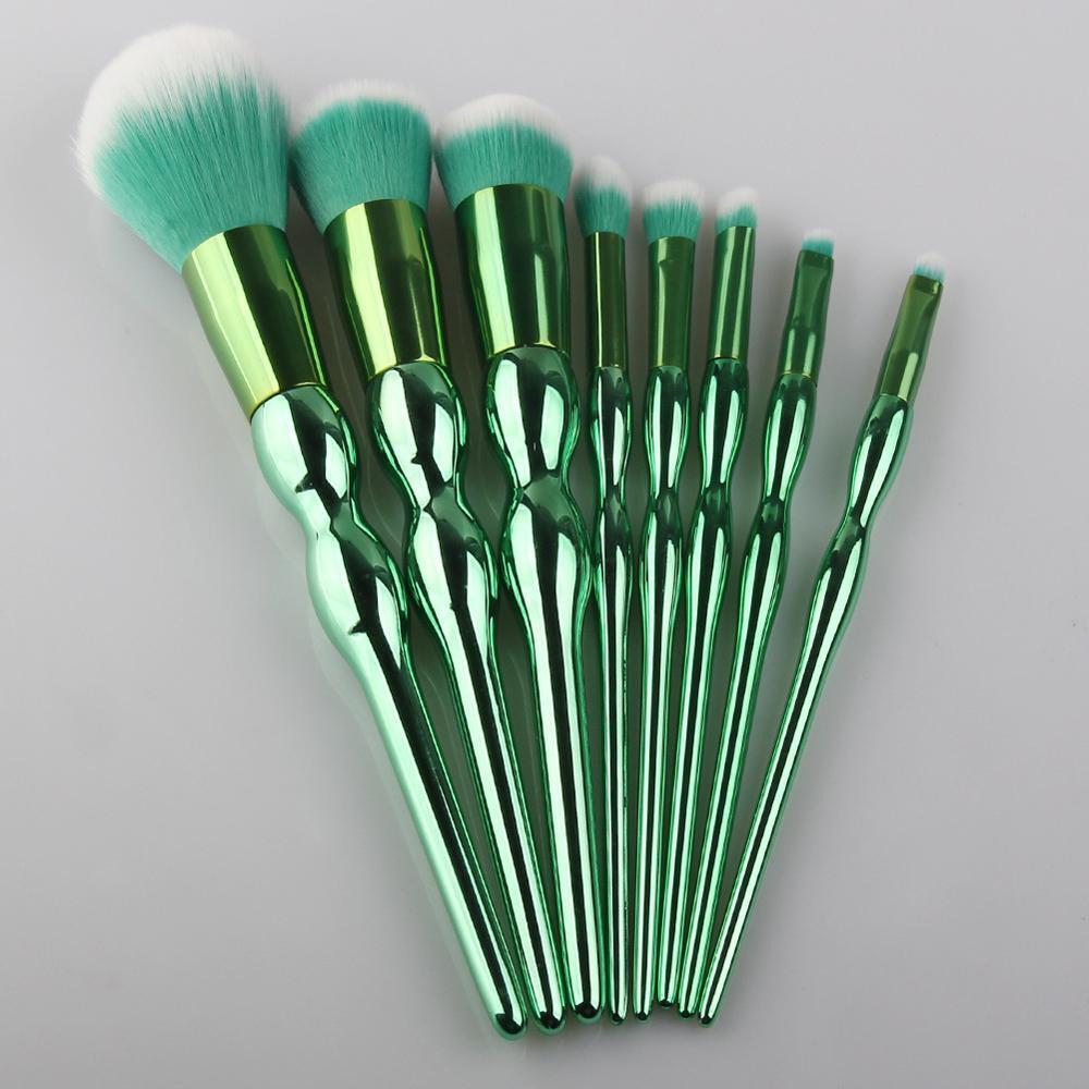 Outil de maquillage brosse en forme de gourde poignée cosmétiques pinceaux de maquillage ensembles marque privée pinceau de maquillage ovale 4