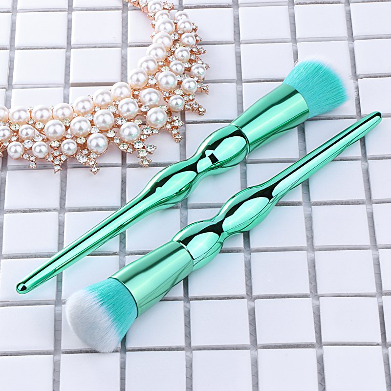 Outil de maquillage brosse en forme de gourde poignée cosmétiques pinceaux de maquillage ensembles marque privée pinceau de maquillage ovale 3