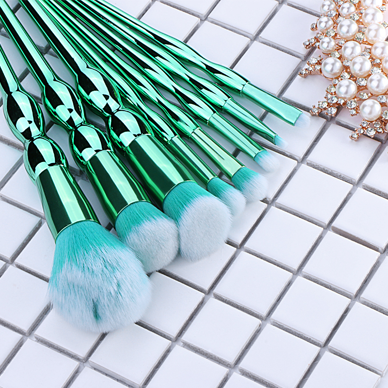 Outil de maquillage brosse en forme de gourde poignée cosmétiques pinceaux de maquillage ensembles marque privée pinceau de maquillage ovale 6