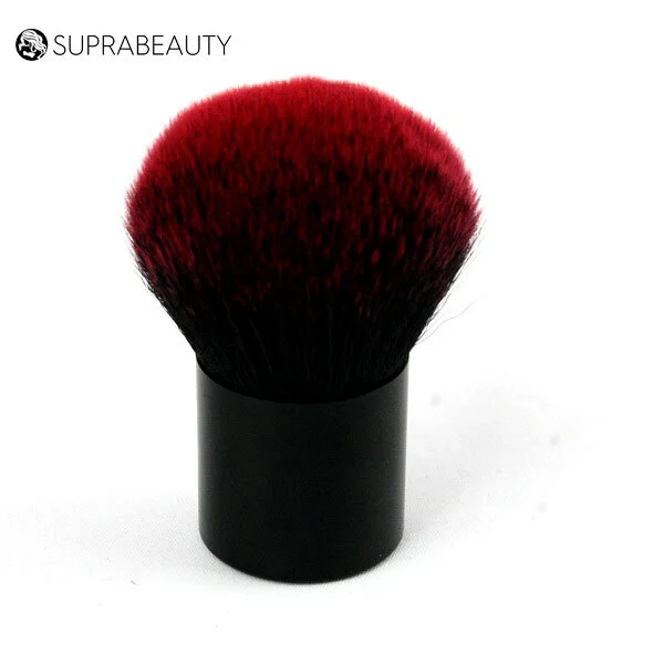 Pennello Kabuki vegano grande etichetta privata oro bianco contorno angolo trucco fondotinta pennello in polvere pennello kabuki grande 1