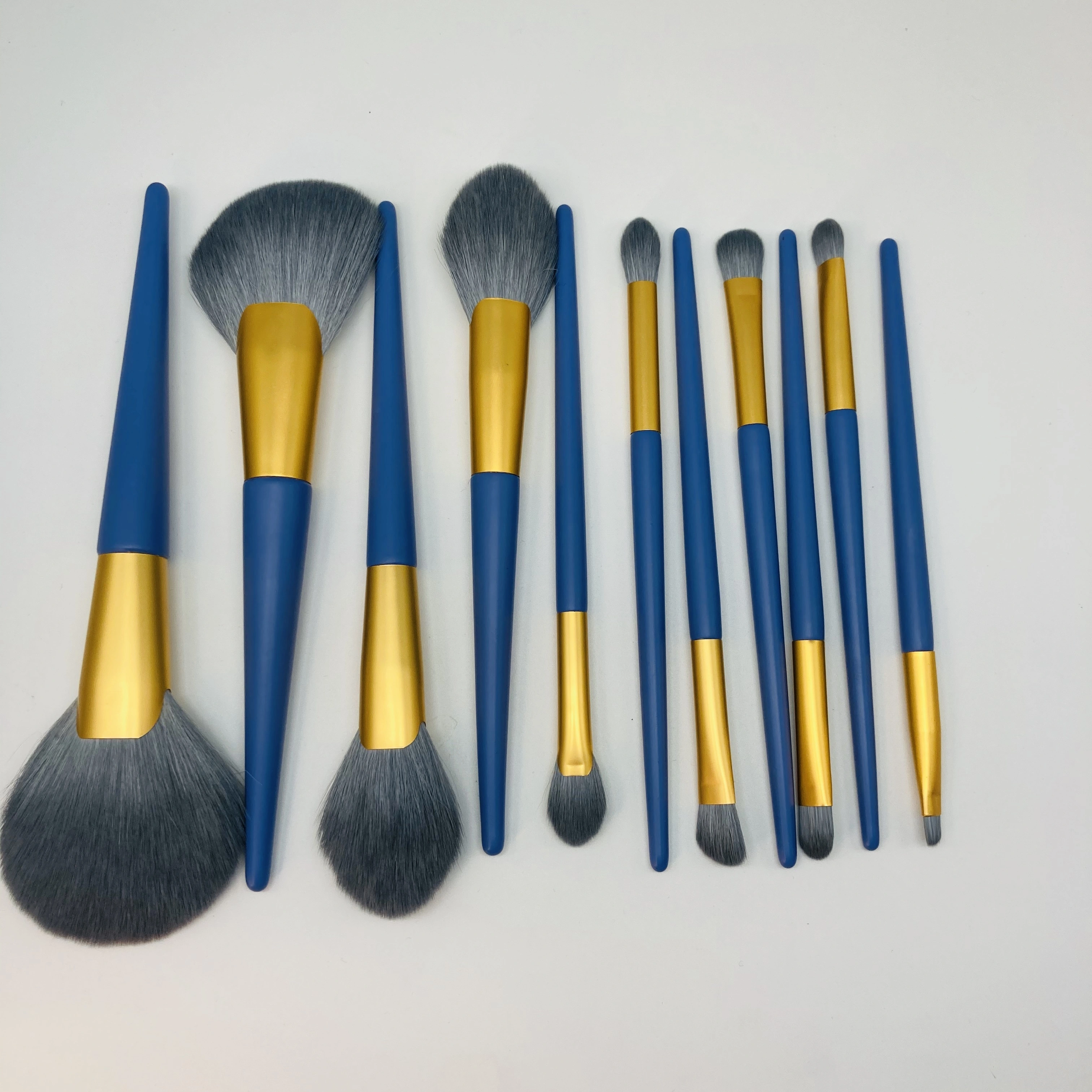 Synthetic hair Face fan brush make-up brush rose gold maquillaje soft makeup brush set 1