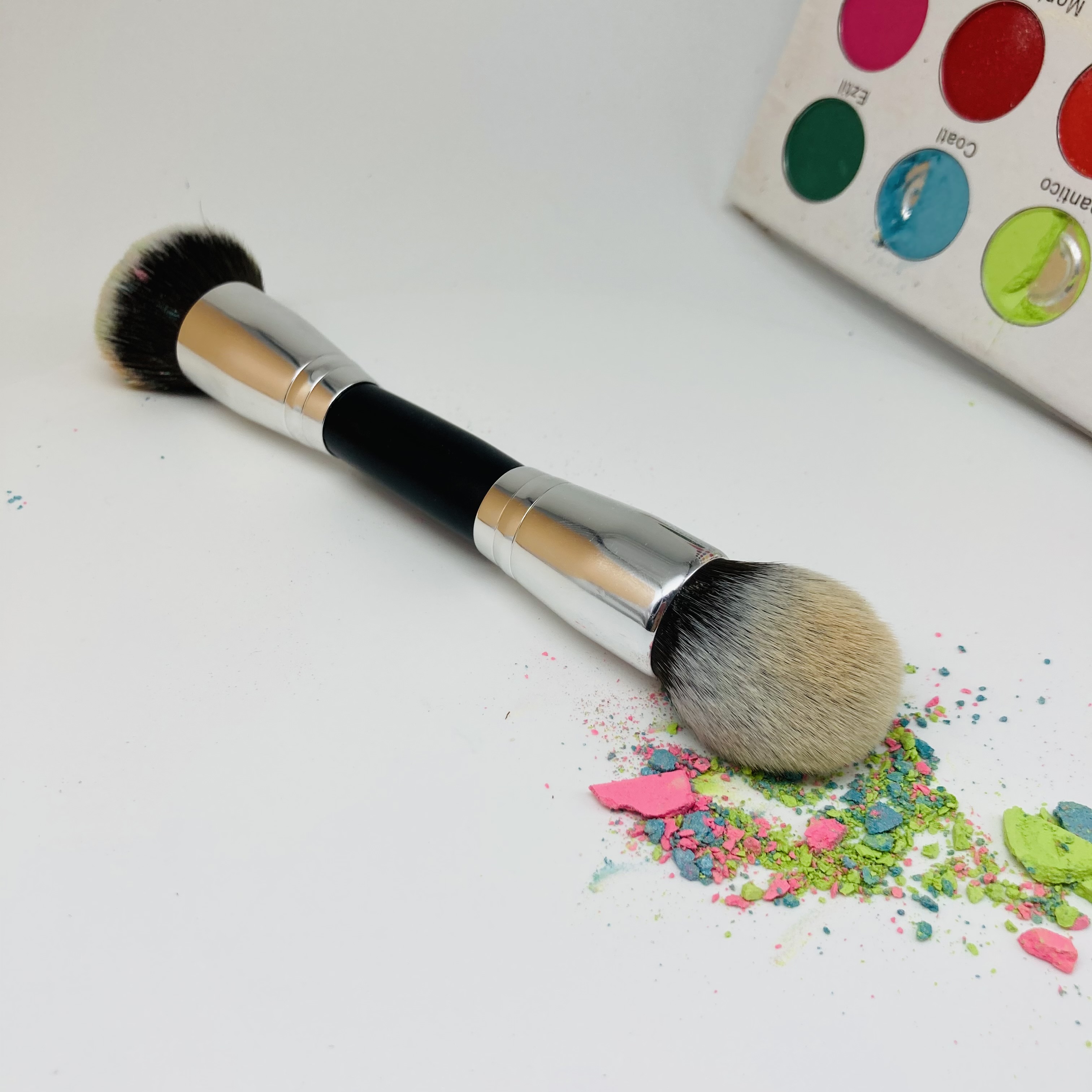Synthetic hair private label beauty tools accessories petal shape foundation makeup kabuki brush1 3