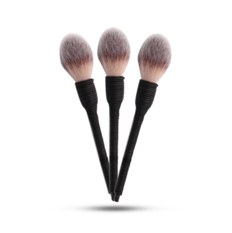 Heißer Verkauf Tierhaar 3 Stück Puderpinsel Handgefertigter Rattan-Make-up-Pinsel 1