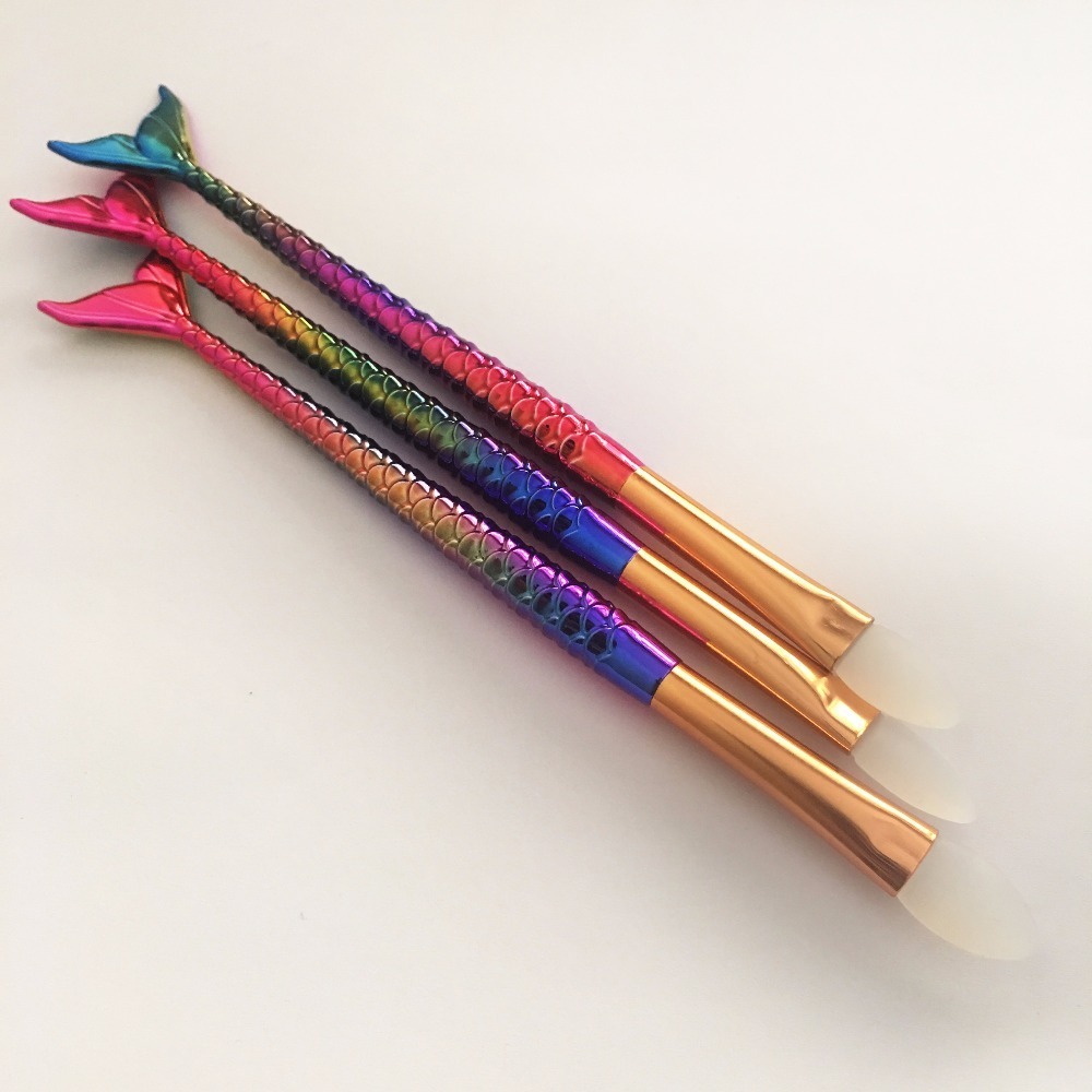Benutzerdefinierte tragbare Silikon-Lidschattenpinsel-Applikator Clean Tools Make-up-Pinsel 5