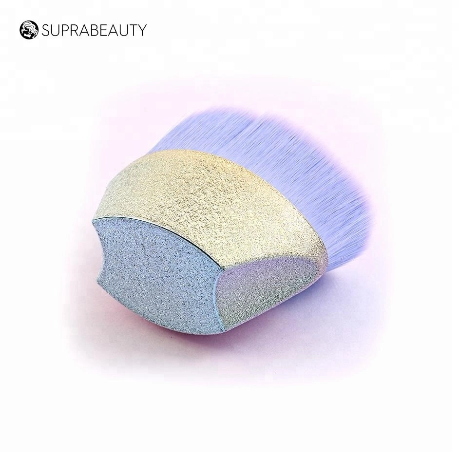 Egg shape shinning makeup tools Glitter cosmetic brush kabuki oval makeup brush 1