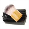 Pennello cosmetico kabuki ecologico con manico in bambù 1