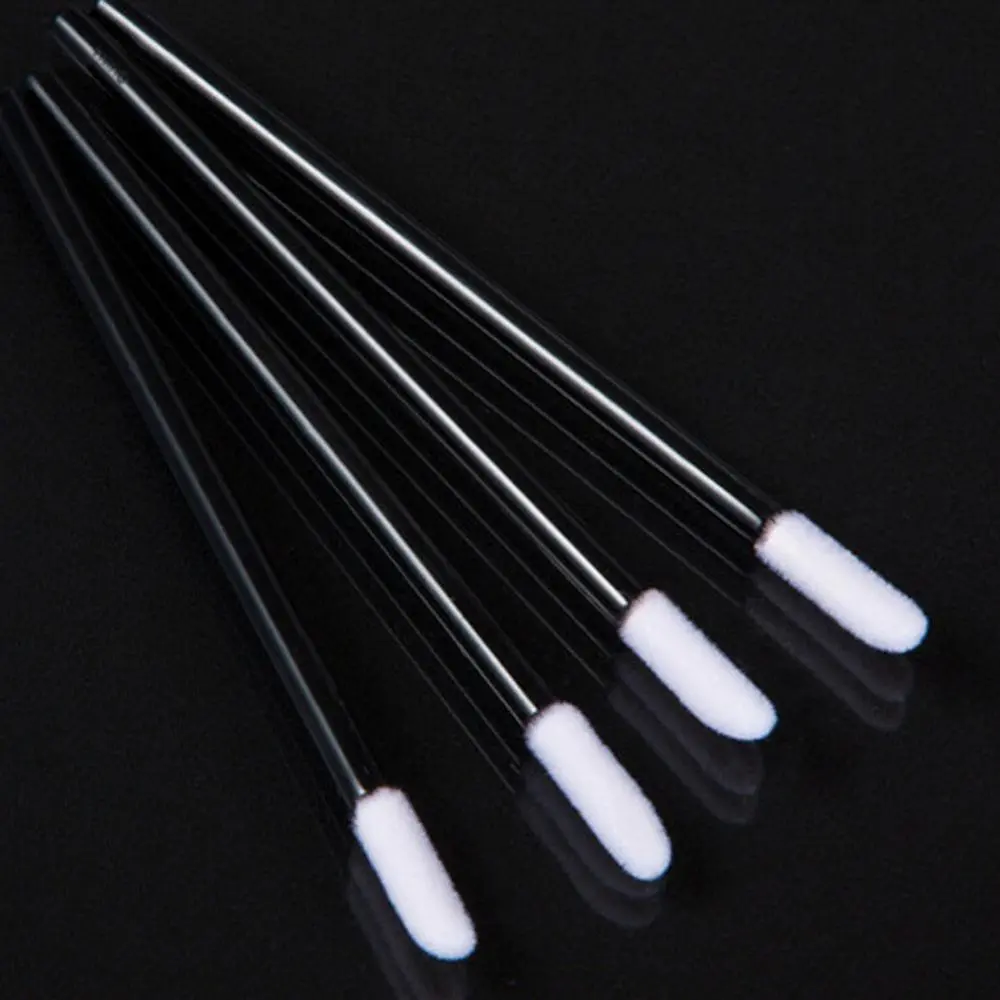 Duo-feet soft flocking silicone lip gloss applicator tips 1