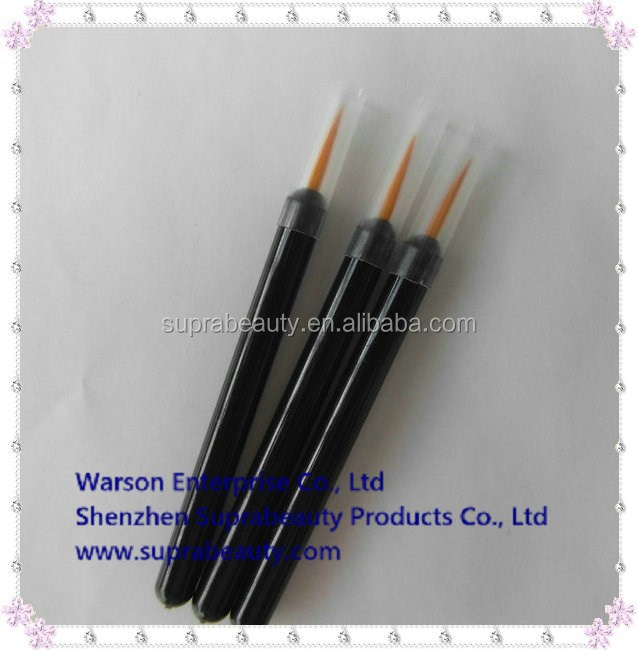25 pcs per pack plastic handle nylon makeup applicator disposable nail brush 4
