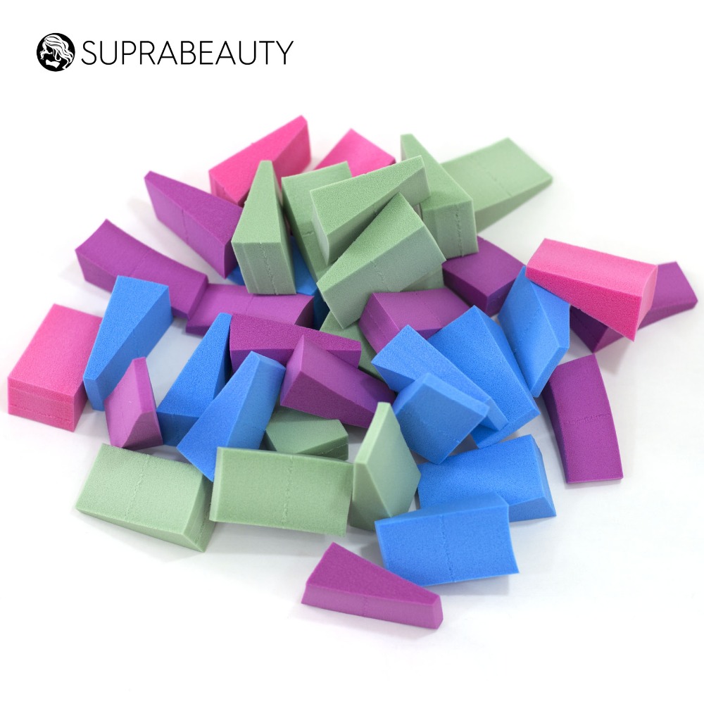 12pcs Non latex makeup sponge puff customized color cosmetic wedges bulk 2