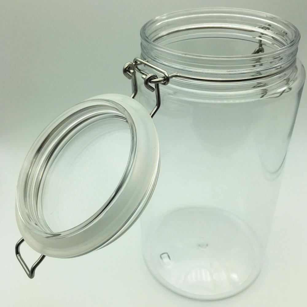 SGS 2L 2000ml прозрачный контейнер для конфет округлой формы из пластика ЛЮБИМЦА герметичные герметичные банки 5
