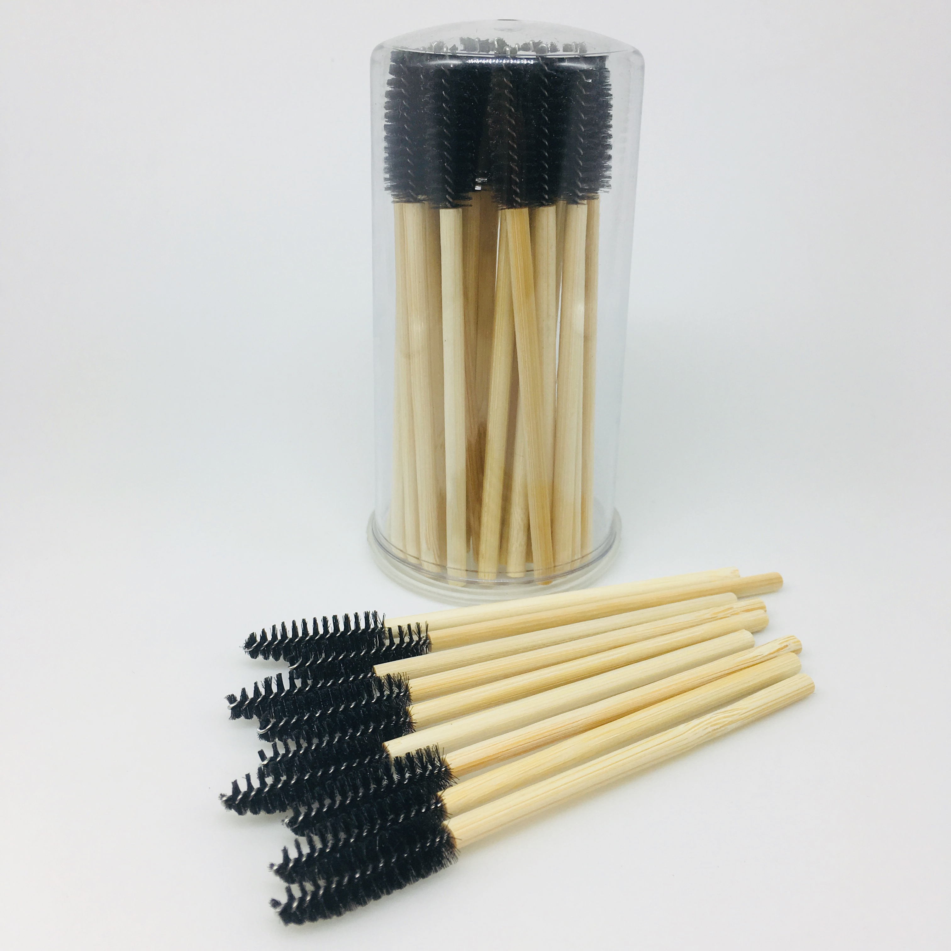 Eco Friendly Private Label Silicone Bamboo Mascara Brush for Eyelash Extensions 2