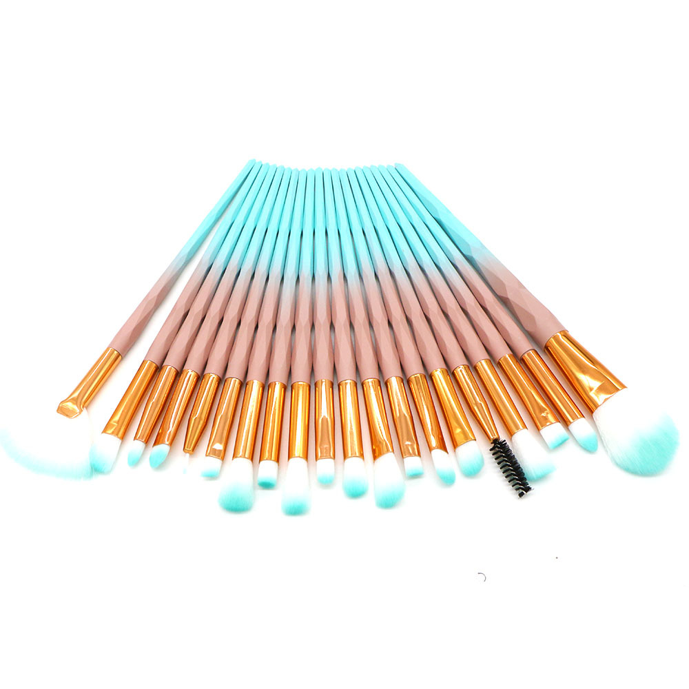 hot selling quality DiamondShape oem make up kit 20 piece eye shadow brush 1