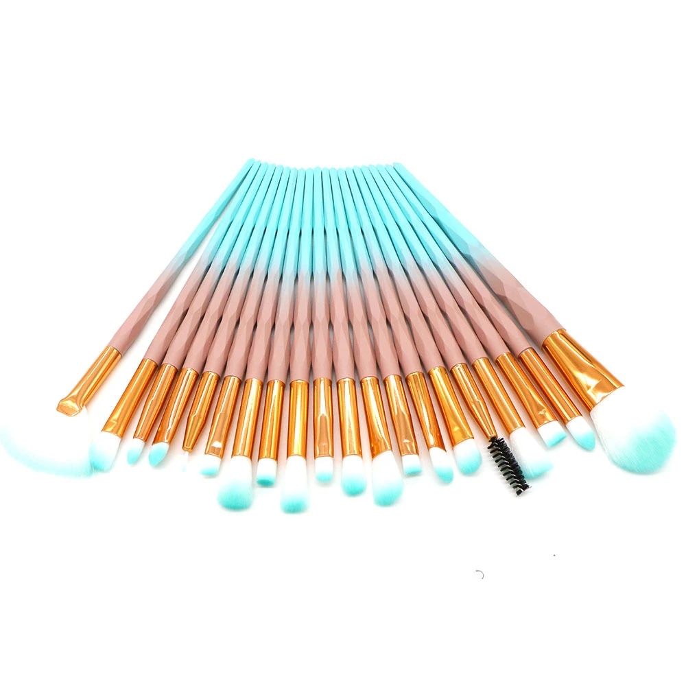 hot selling quality DiamondShape oem make up kit 20 piece eye shadow brush 1