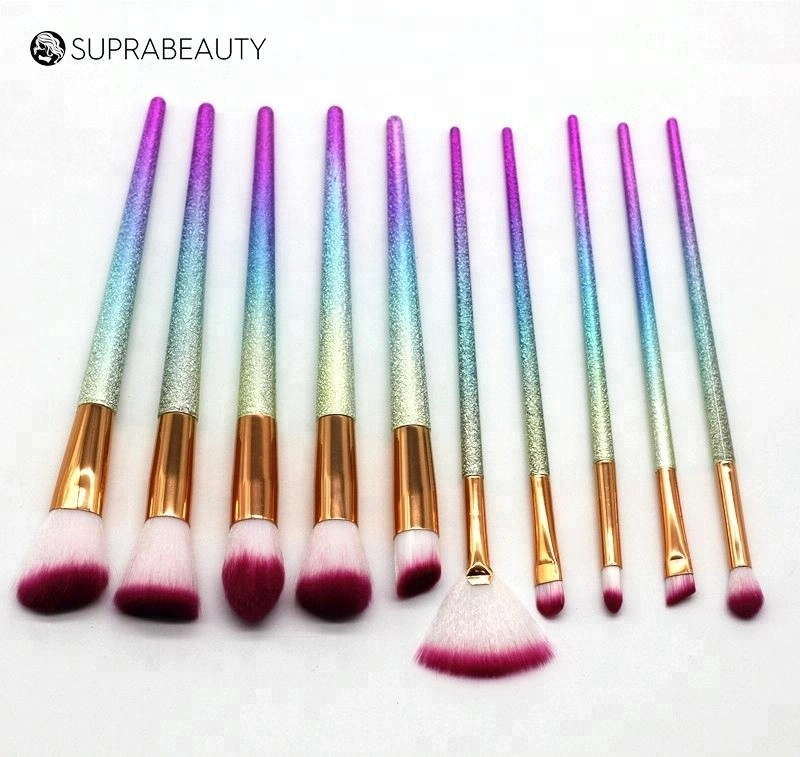 La venta al por mayor compone el cepillo de encargo determinado del maquillaje de la belleza del polaco de la sirena solo 1