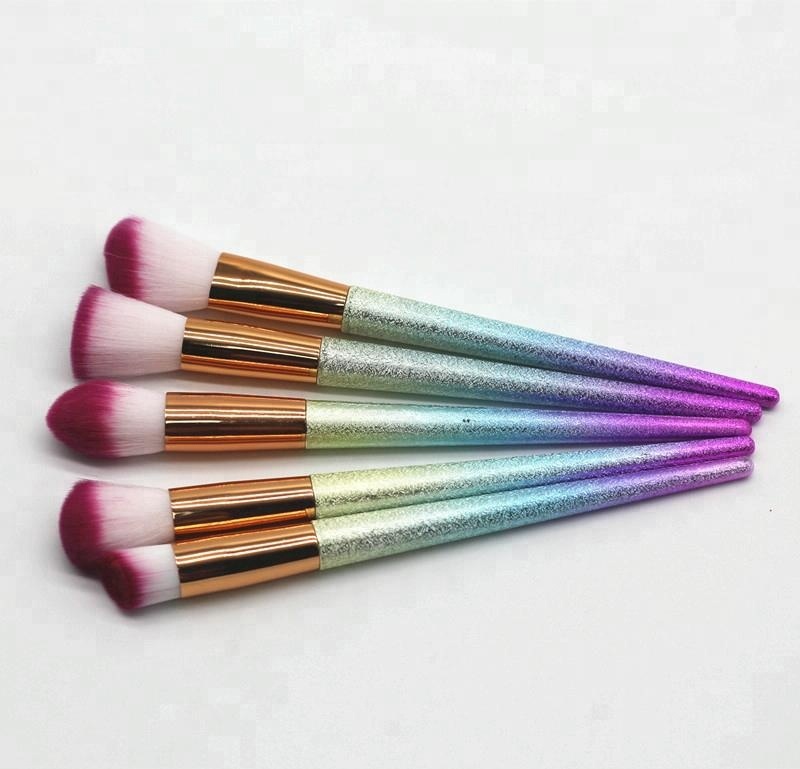 Wholesale Make Up Mermaid Polish Set Beauty Single Custom Makeup Brush 5