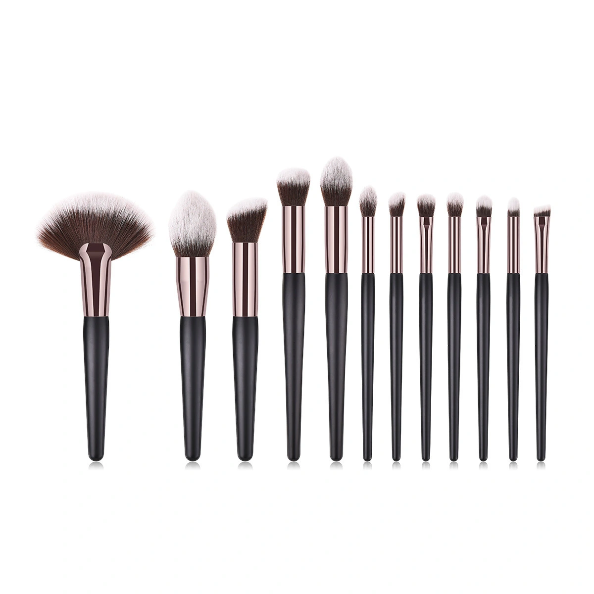 Professional Black Makeup brush set 40pcs big face brush Powder Foundation Contour eye brush 1