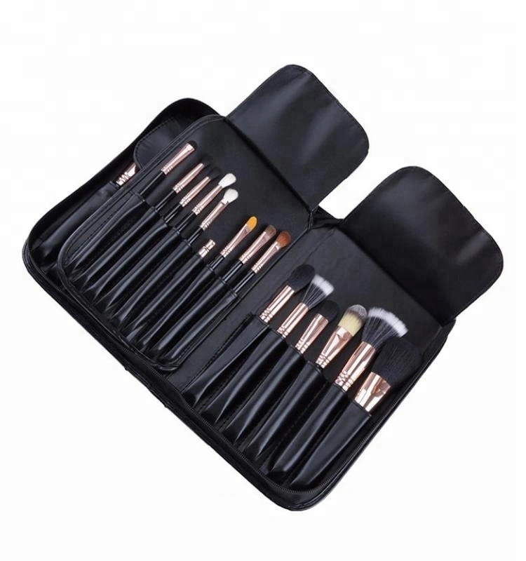 Kit Eyelash Cosmetic Wood Hello Kitty Set 15pcs Makeup Brush Organizer 1