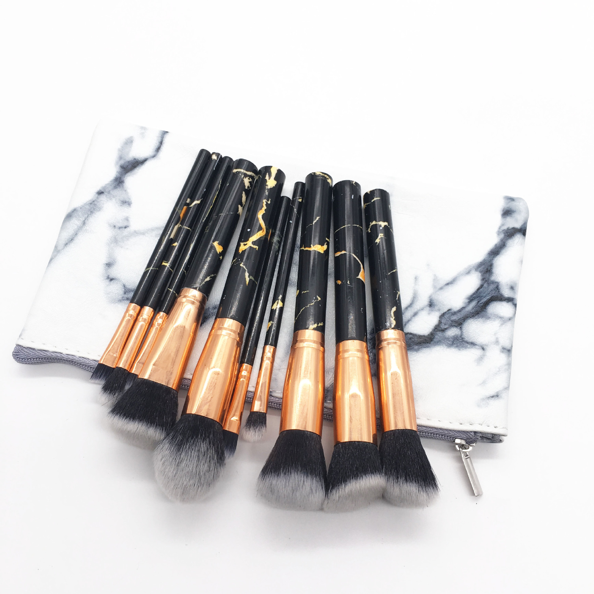 Luxury mini foundation brushes set single kabuki synthetic hair foundation makeup brush 3