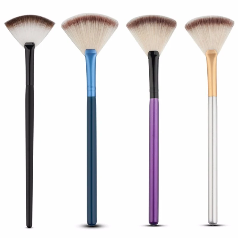 Professional Fan Makeup Brushes Face Highlighting Make Up Cosmetic Brush 1