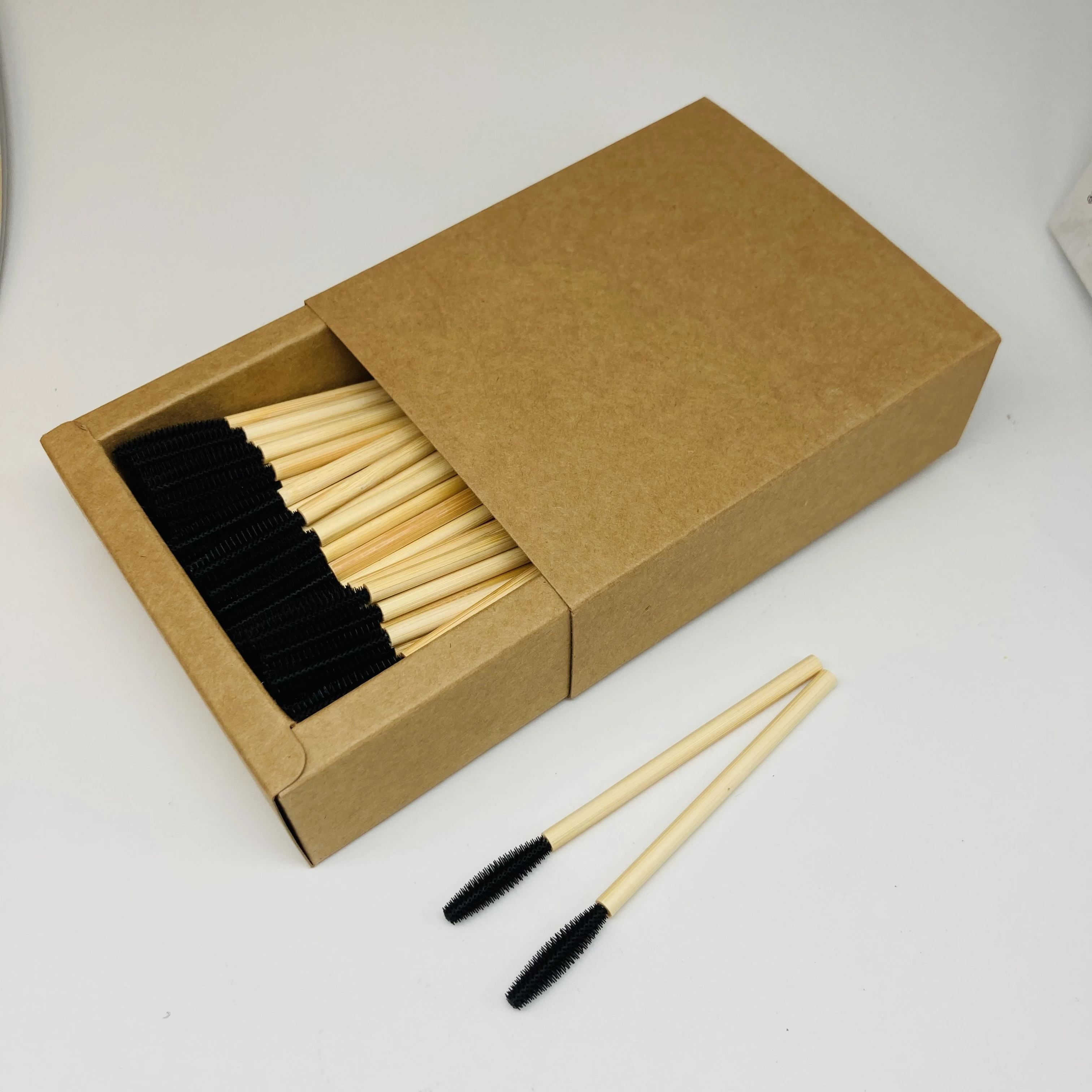 Disposable makeup applicatornylon hair tapper shape mascara eyelash disposable applicators 1