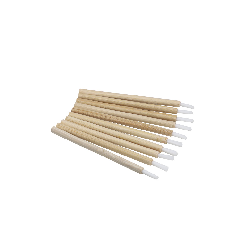 Biodegradable bag packaging eco-friendly disposable applicator bamboo lip brush 2