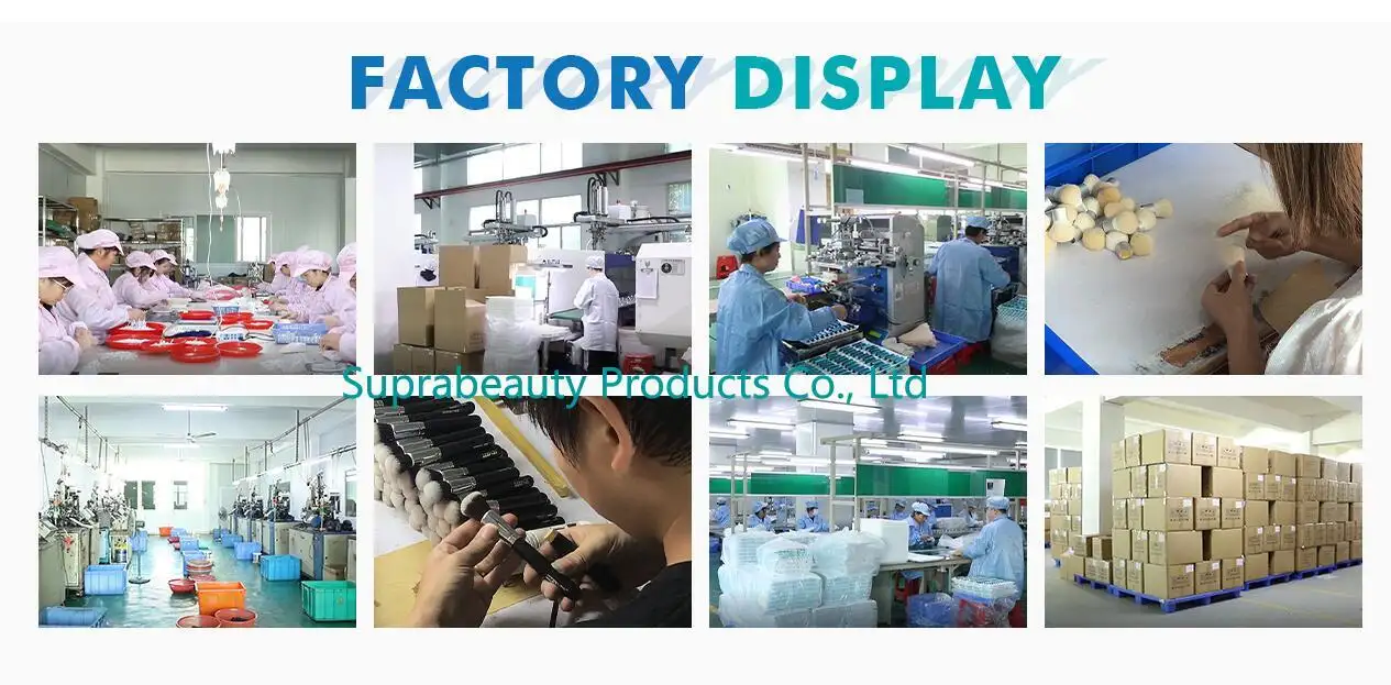 Suprabeauty oval makeup brush set factory for cosmetic retail store 7