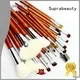 cruelty good quality makeup brush sets with brush belt for students Suprabeauty 1
