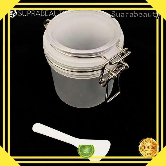 mask bulk glass cosmetic jars with logo printing for bath salt 1