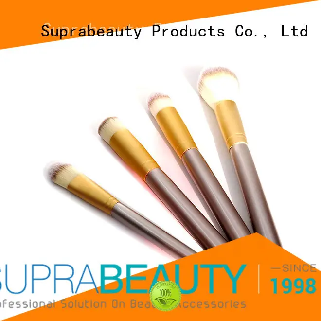 Suprabeauty pcs foundation brush set with curved synthetic hair for loose powder 1