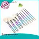 Suprabeauty marble complete makeup brush set with curved synthetic hair for loose powder 1