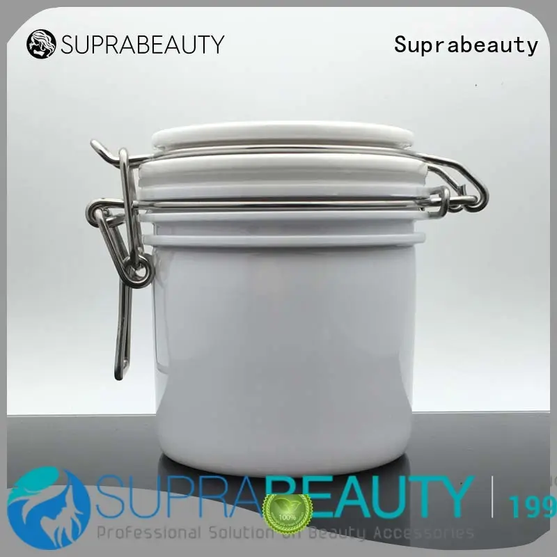 Suprabeauty xlj plastic jars with lids with logo printing for cosmetic cream 1