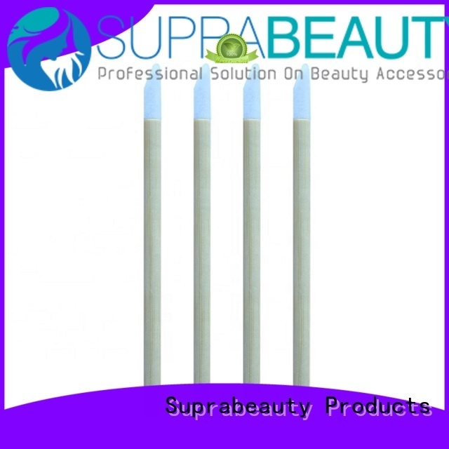 Suprabeauty فرشاة الشفاه المنحنية التي تستخدم لمرة واحدة مع مقبض من الخيزران للحصول على كريم ملمع الشفاه 1