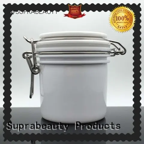 Suprabeauty round empty cosmetic jars with stainless steel for mud mask 1