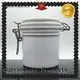 Suprabeauty round empty cosmetic jars with stainless steel for mud mask 1